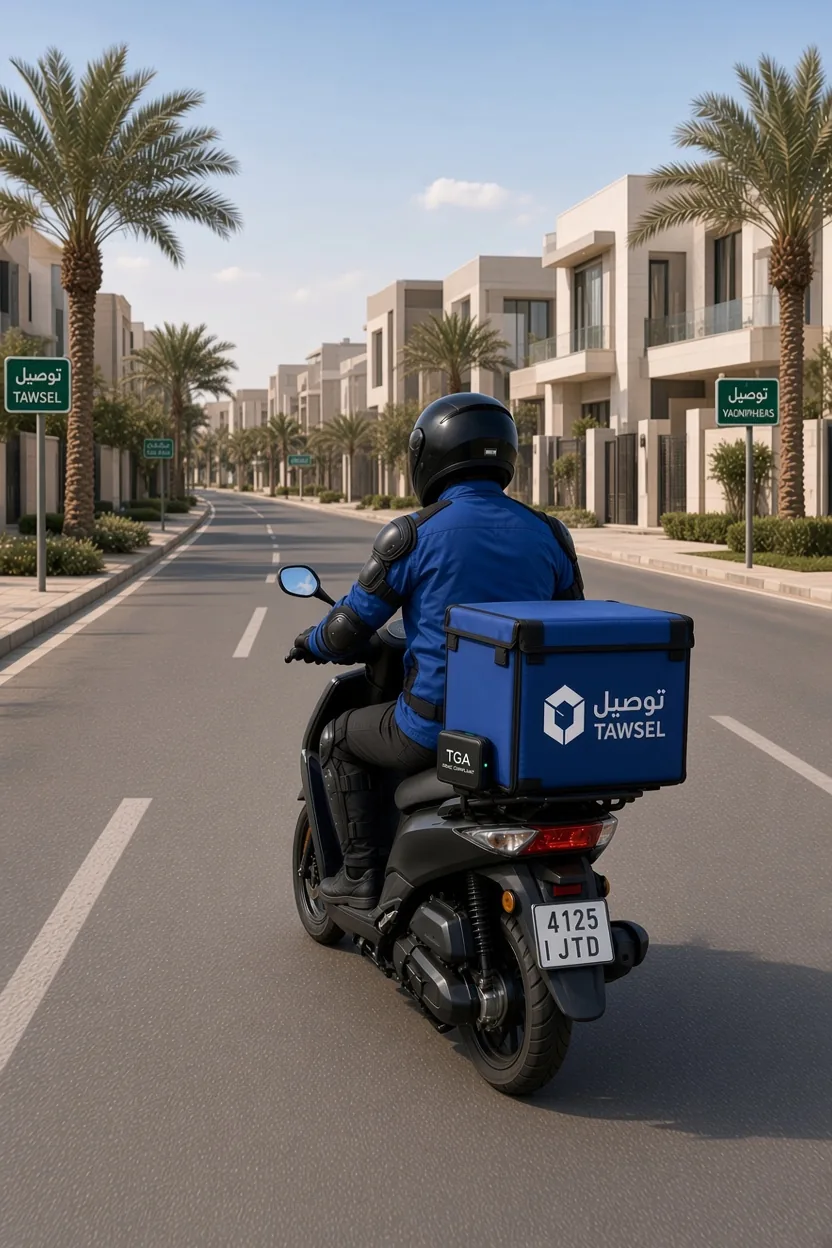 Motorcycle Delivery Fleet Tracking - TGA Operating Card